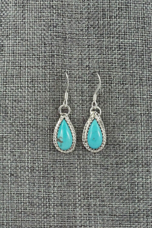 Turquoise & Sterling Silver Earrings - Angeline Platero