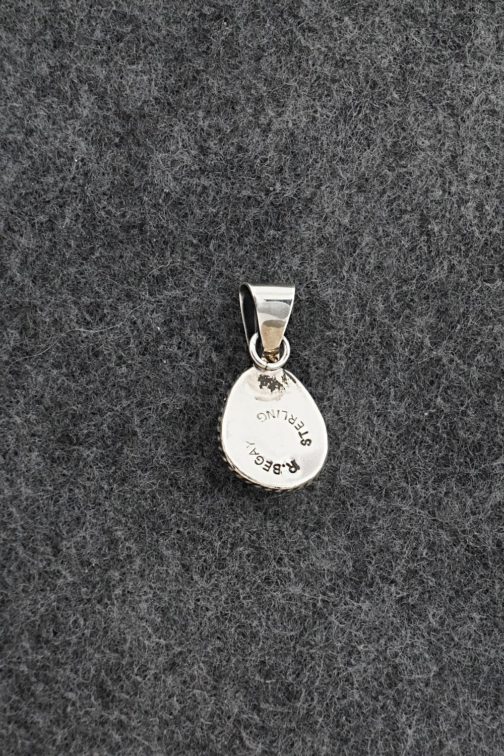 Turquoise & Sterling Silver Pendant - Rena Begay