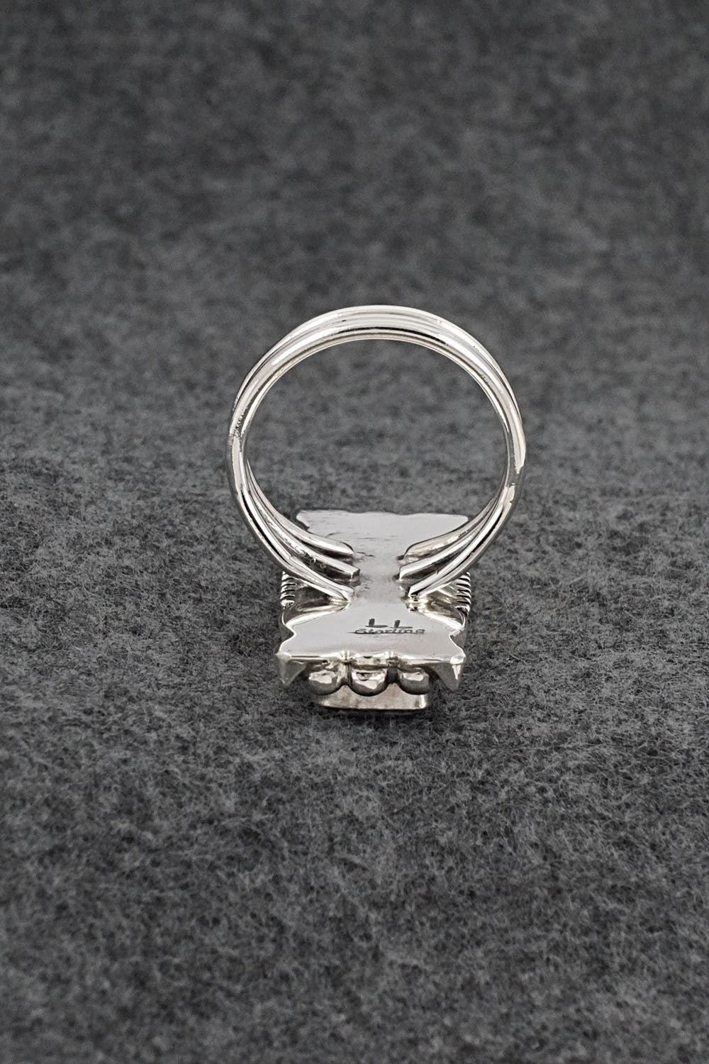 White Buffalo & Sterling Silver Ring - Larson Lee - Size 9