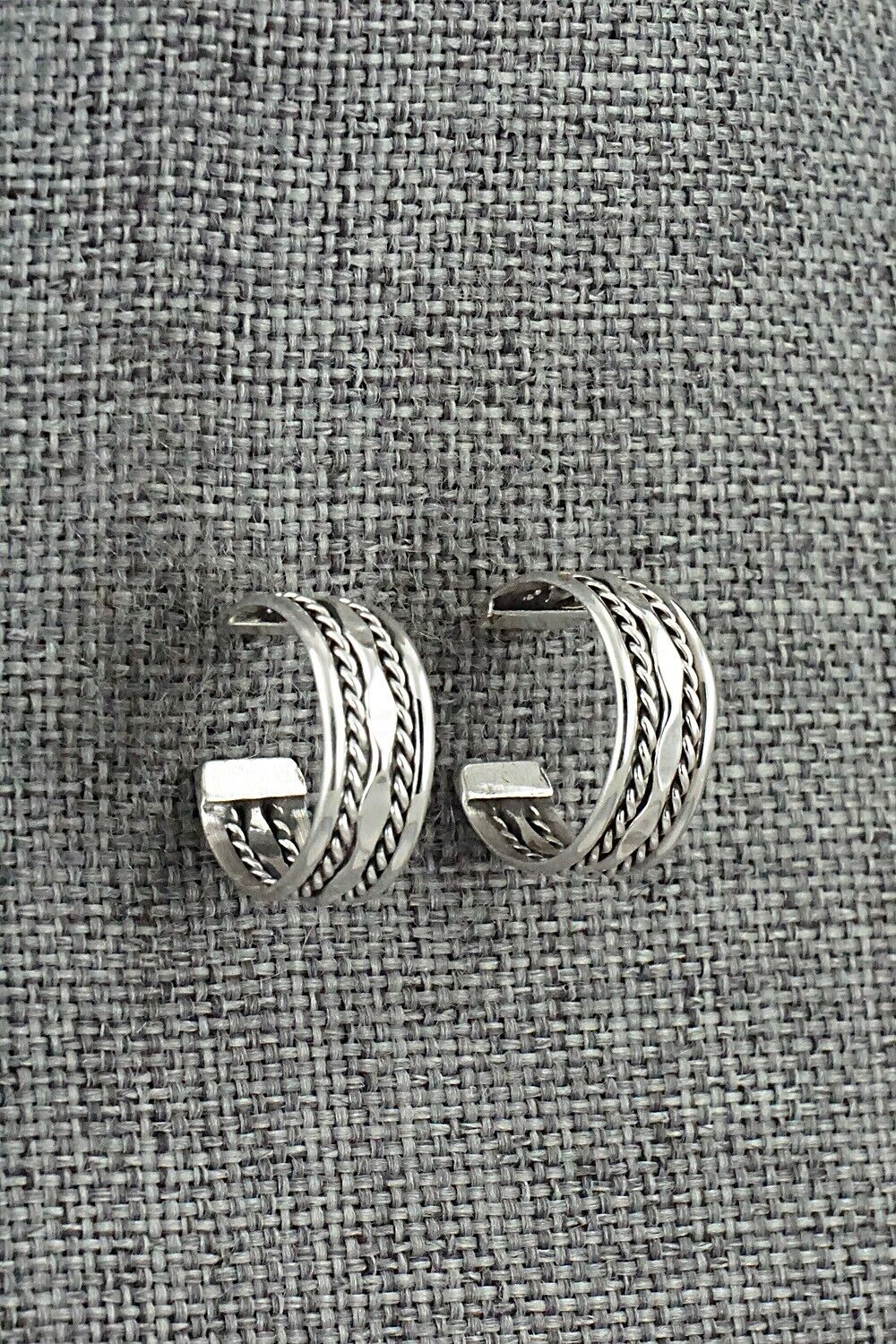 Sterling Silver Hoop Earrings - Elaine Tahe