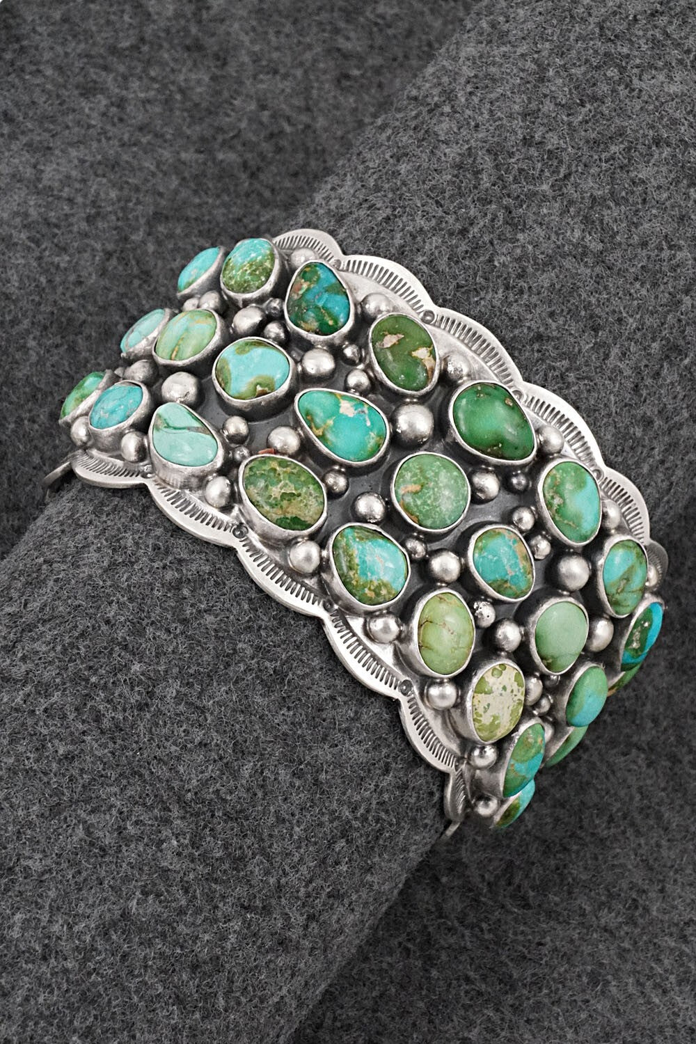 Turquoise & Sterling Silver Bracelet - Tom Lewis