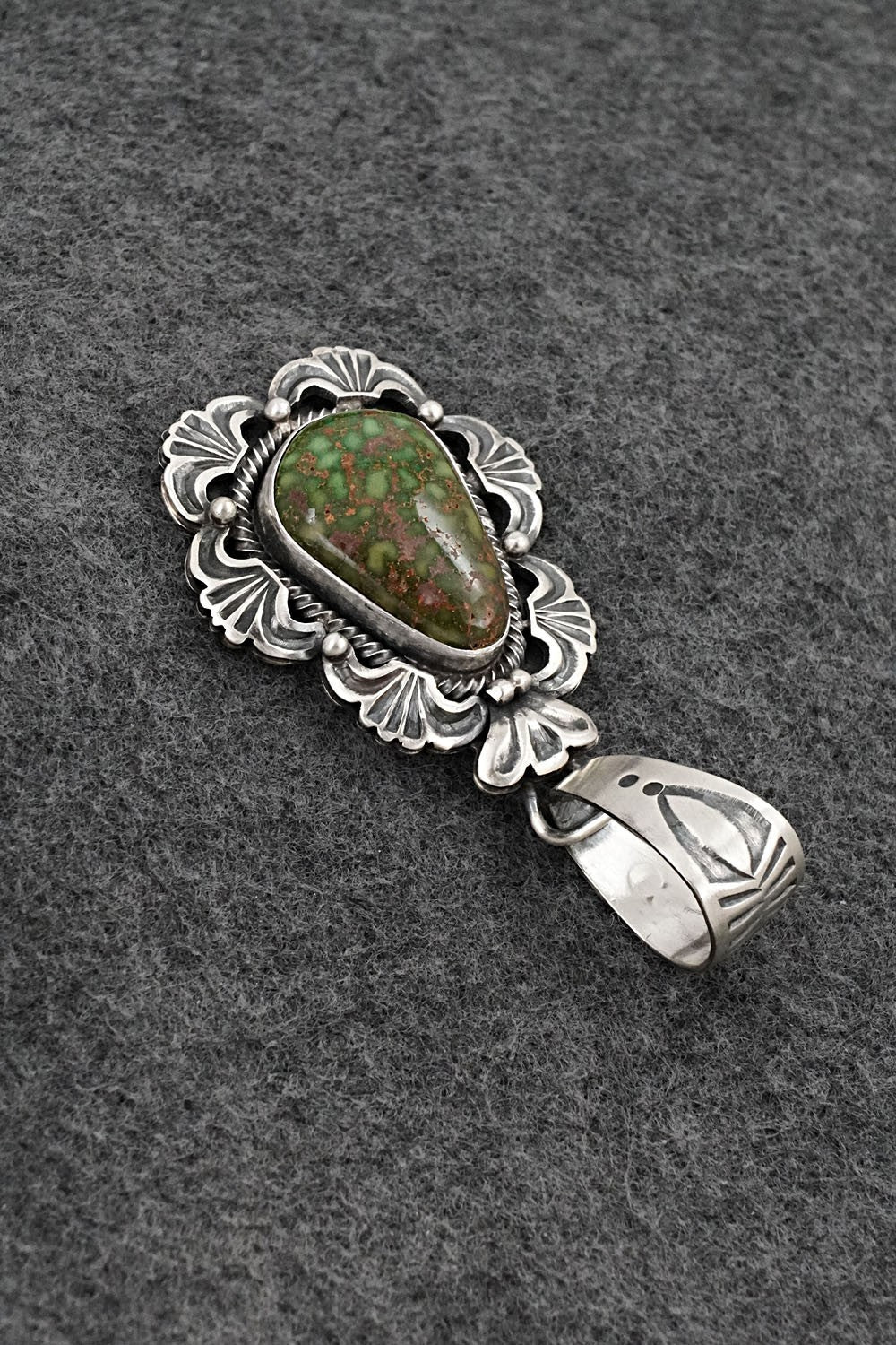 Turquoise & Sterling Silver Pendant - Mark Yazzie