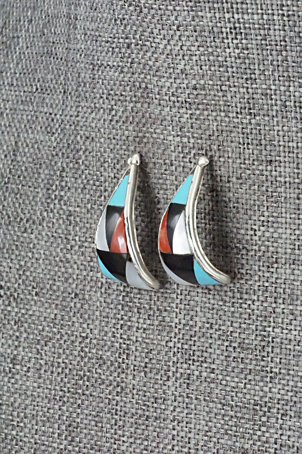 Multi-Stone & Sterling Silver Earrings - Florency Lucio