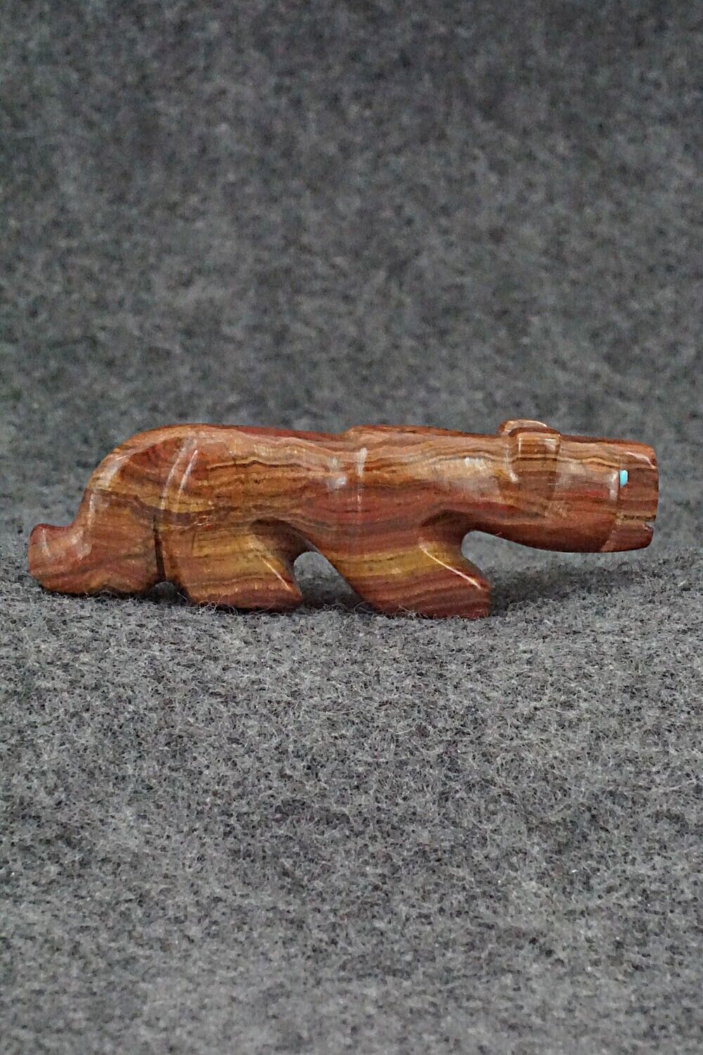 Mountain Lion Zuni Fetish Carving - Reynold Lunasee