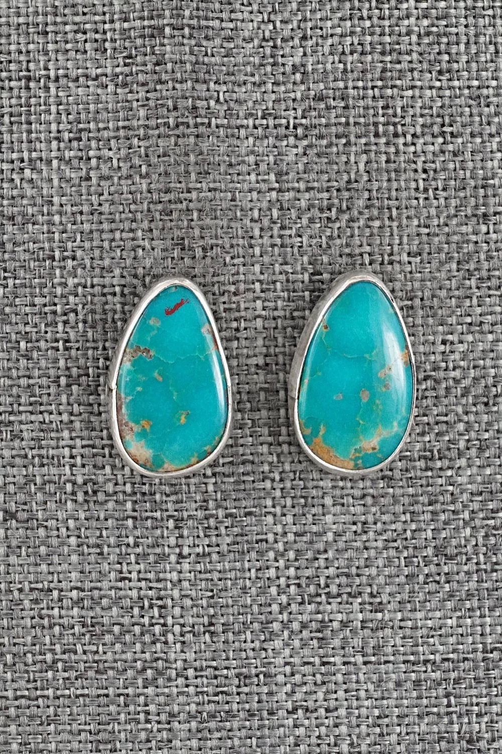 Turquoise & Sterling Silver Earrings - Rosemary Saunders