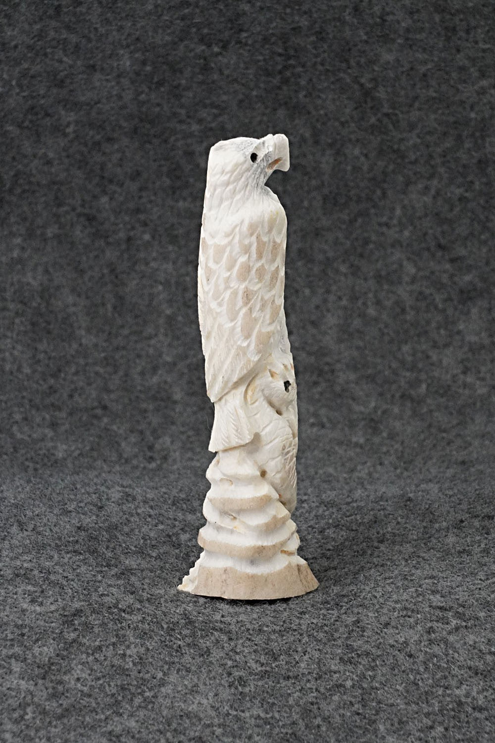 Eagle & Snake Zuni Fetish Carving - Elton Kaamasee