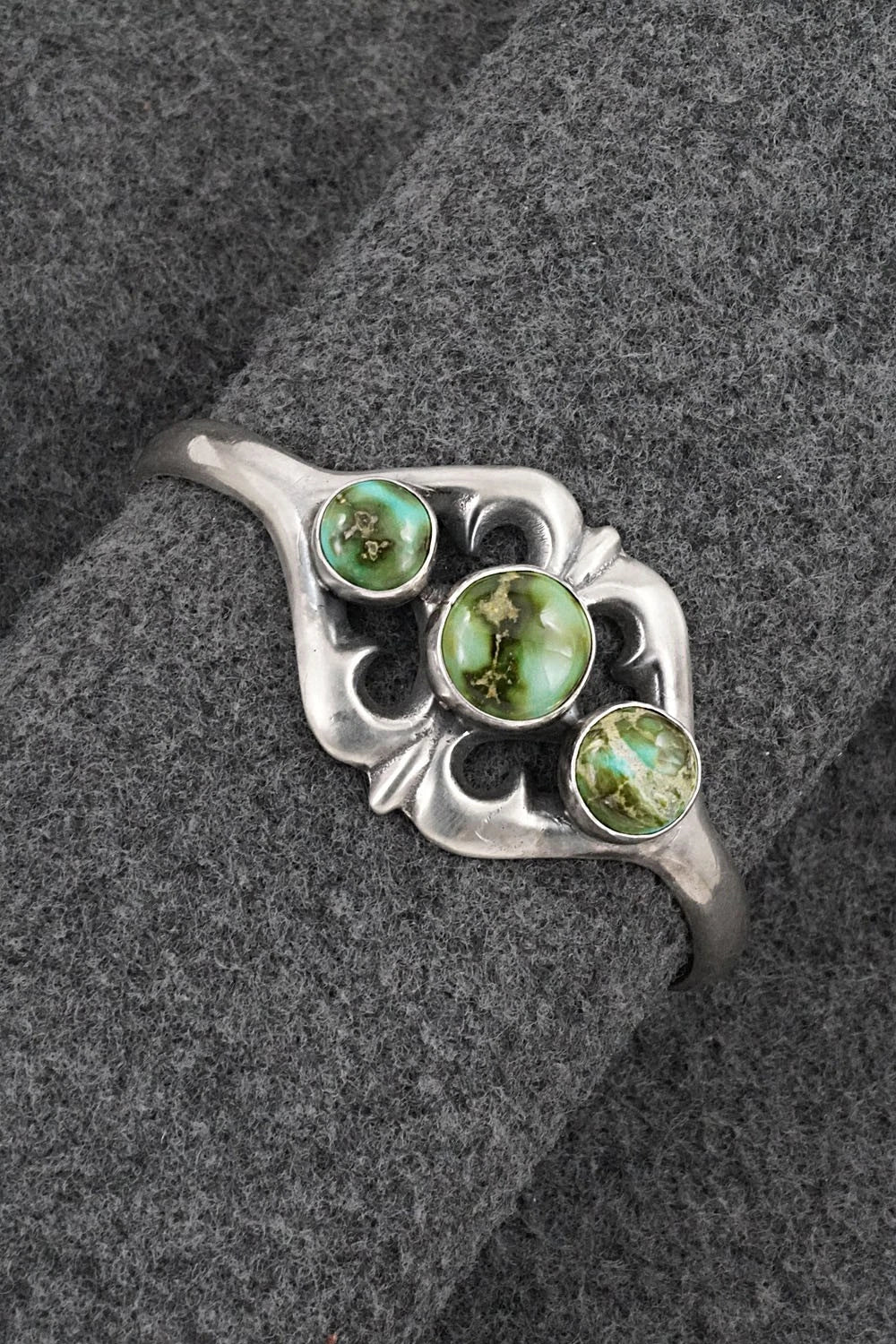 Turquoise & Sterling Silver Bracelet - Eugene Gruber