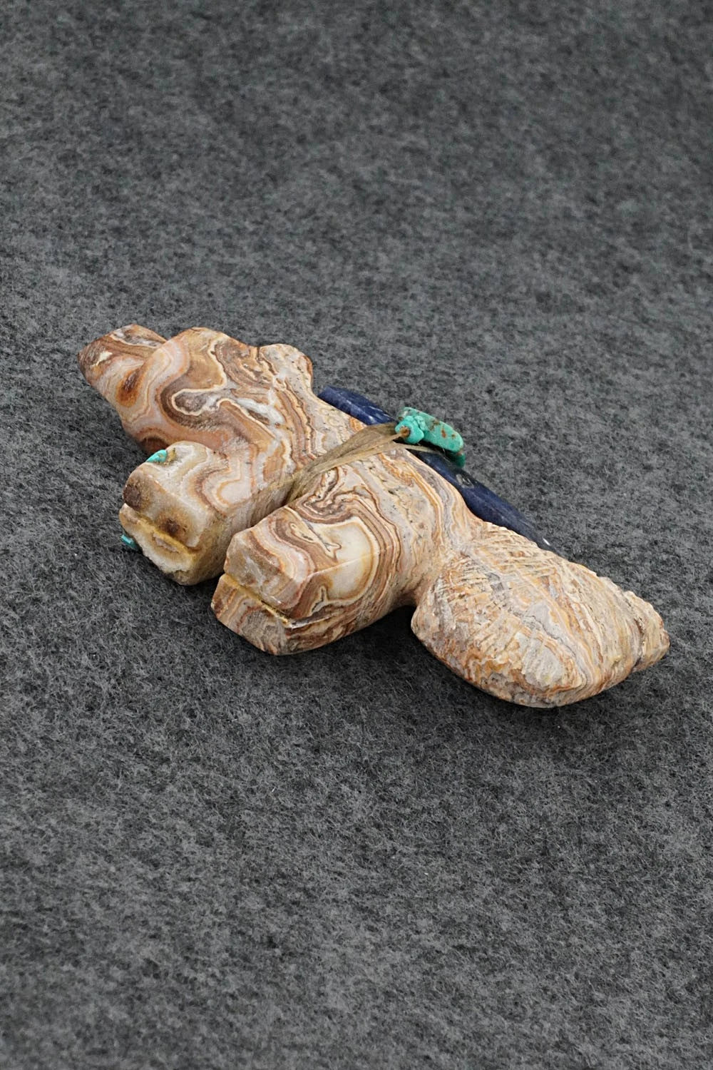 Wolf Zuni Fetish Carving - Danny Lonjose