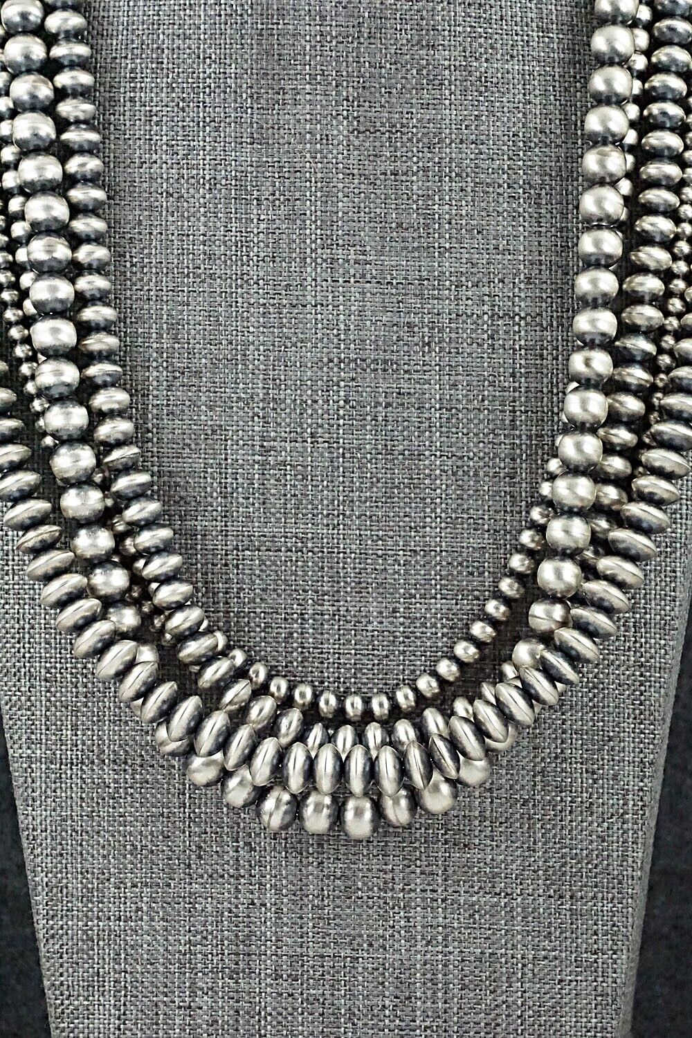 Sterling Silver Navajo Pearl Necklace - Jan Mariano