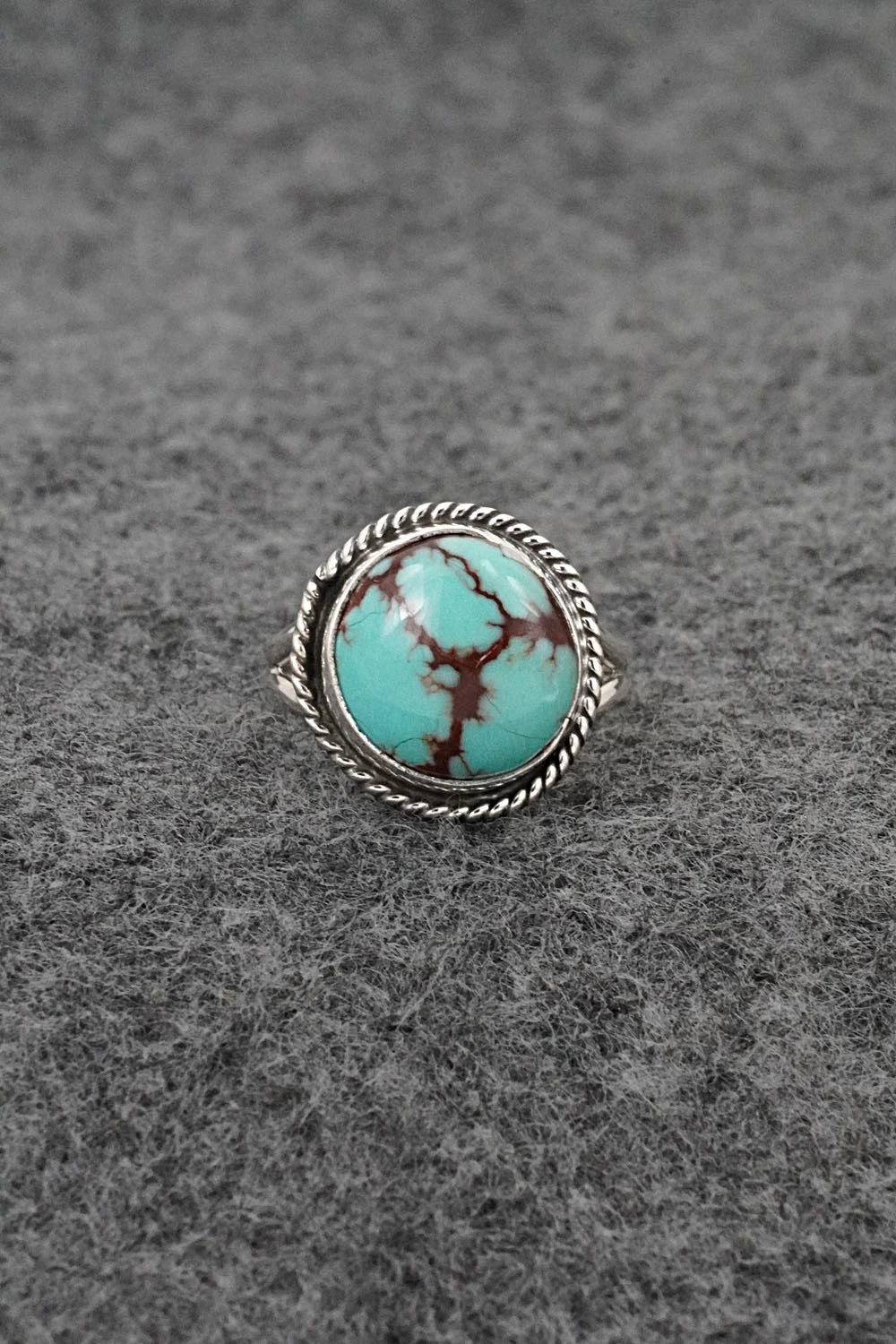 Turquoise & Sterling Silver Ring - Eugene Gruber - Size 5
