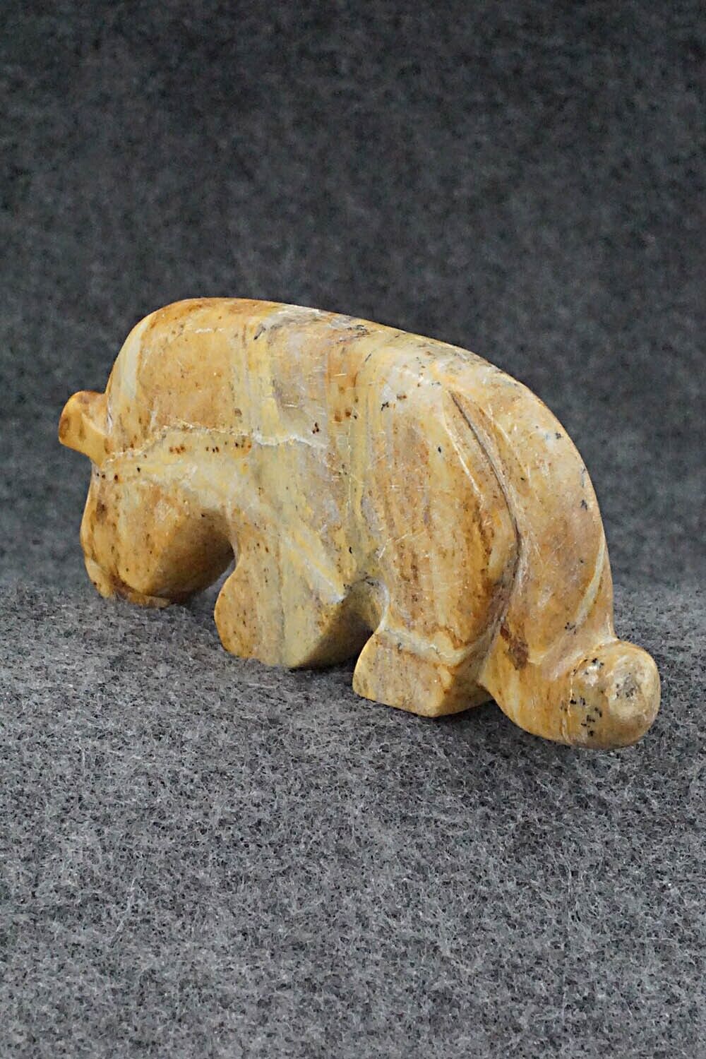 Mountain Lion Zuni Fetish Carving - Reynold Lunasee