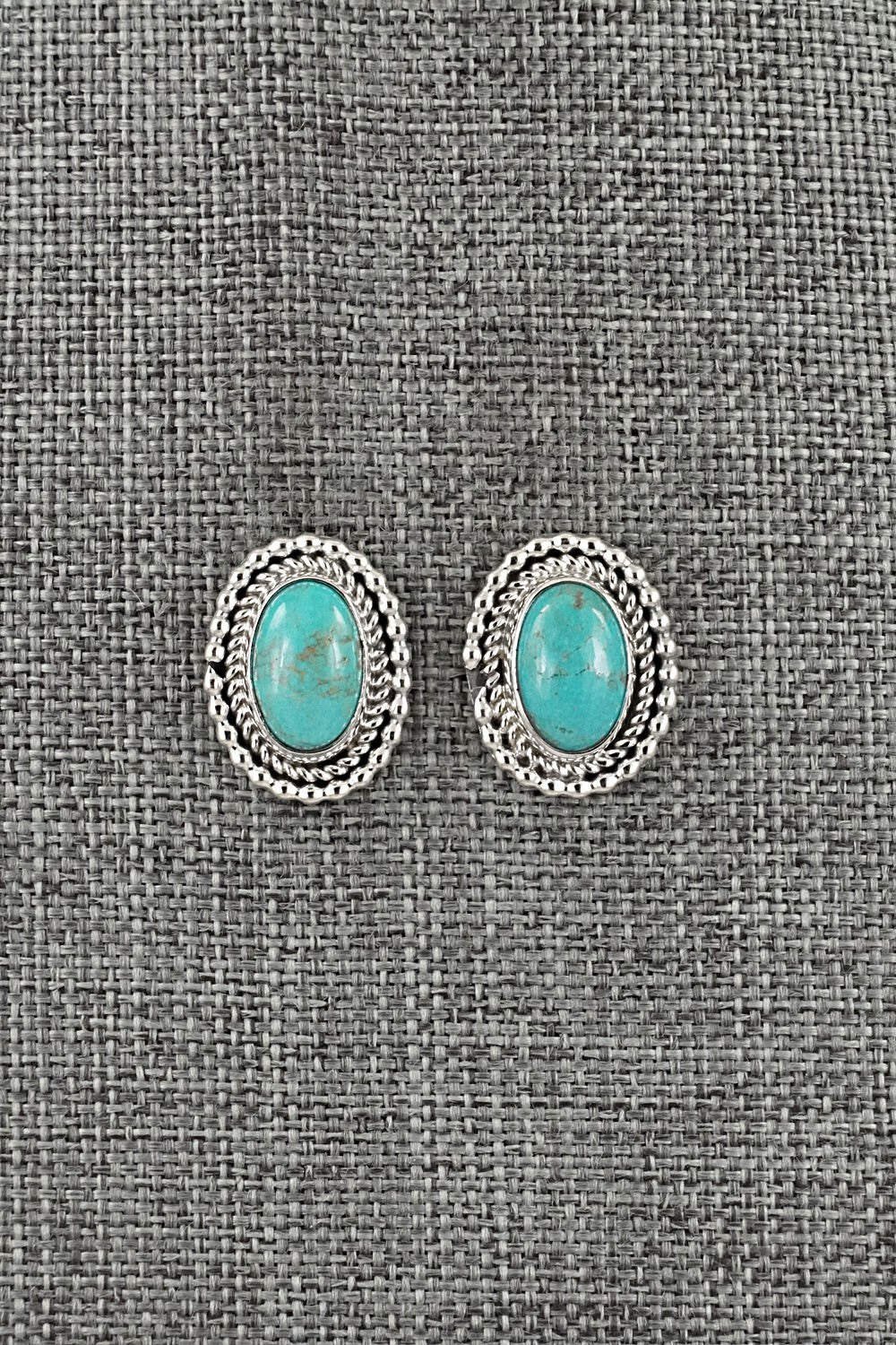 Turquoise & Sterling Silver Earrings - Rita Largo