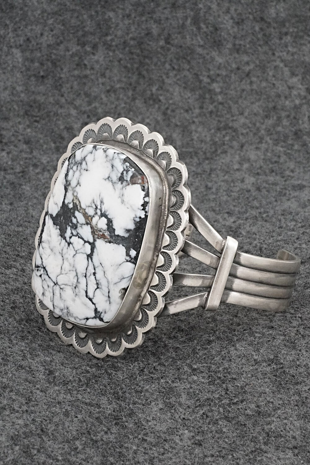 White Buffalo & Sterling Silver Bracelet - Randy Boyd