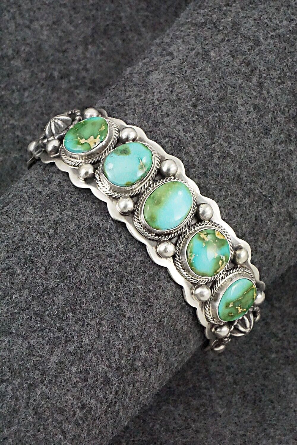 Turquoise & Sterling Silver Bracelet - Tom Lewis