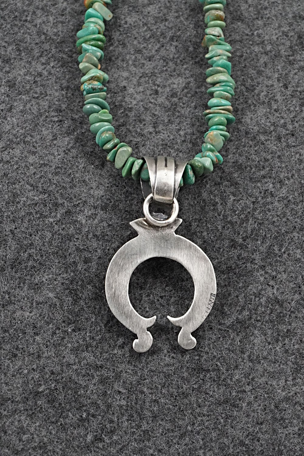 Turquoise & Sterling Silver Necklace 18" - Louise Joe