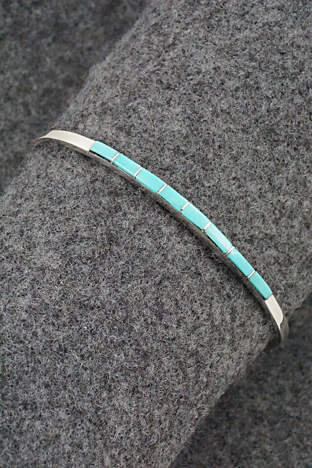 Turquoise & Sterling Silver Bracelet - Jeanette Chavez