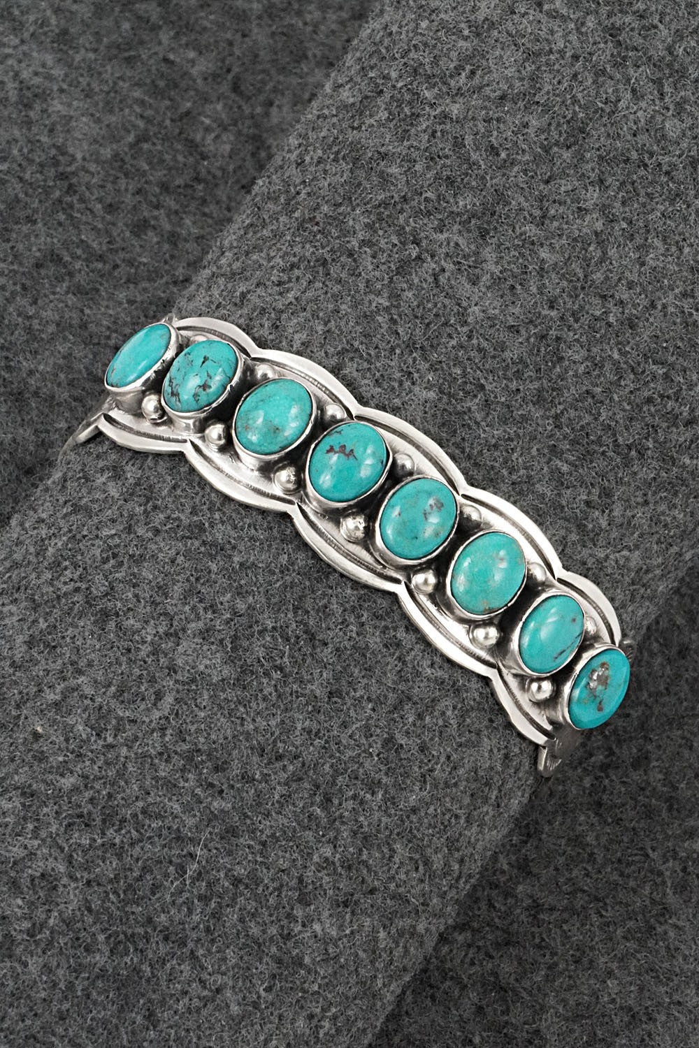 Turquoise & Sterling Silver Bracelet - Thomas Yazzie