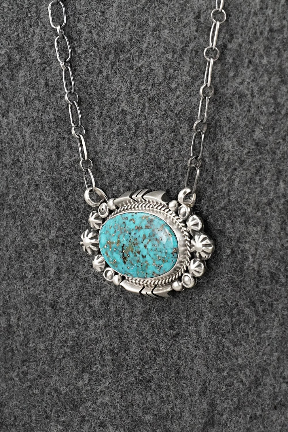 Turquoise & Sterling Silver Necklace - Daniel Benally