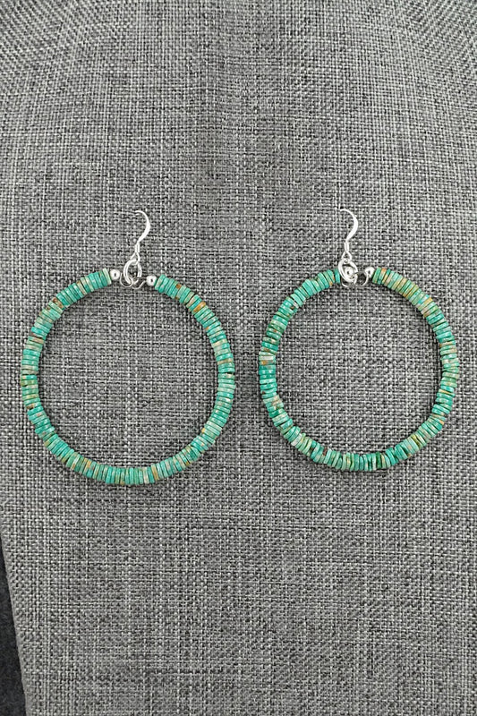 Turquoise & Sterling Silver Earrings - Doreen Jake