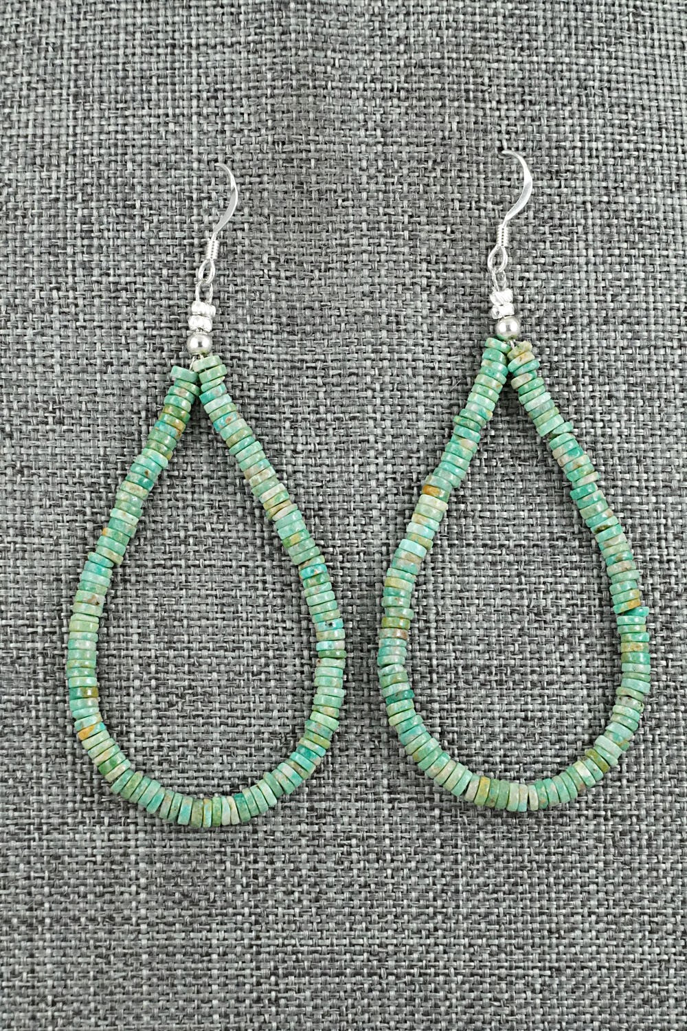 Turquoise & Sterling Silver Earrings - Doreen Jake