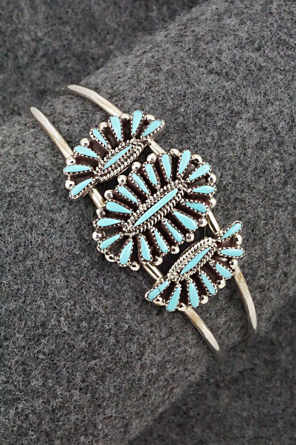Turquoise & Sterling Silver Bracelet - Judy Wallace
