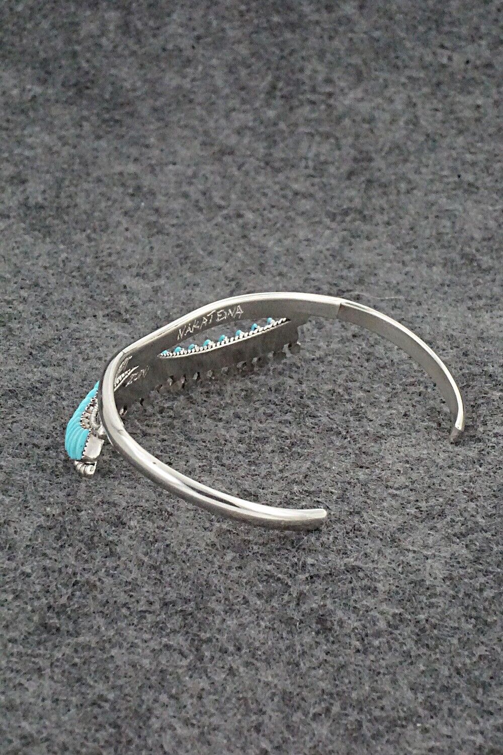 Turquoise & Sterling Silver Bracelet - Stewart Nakatewa