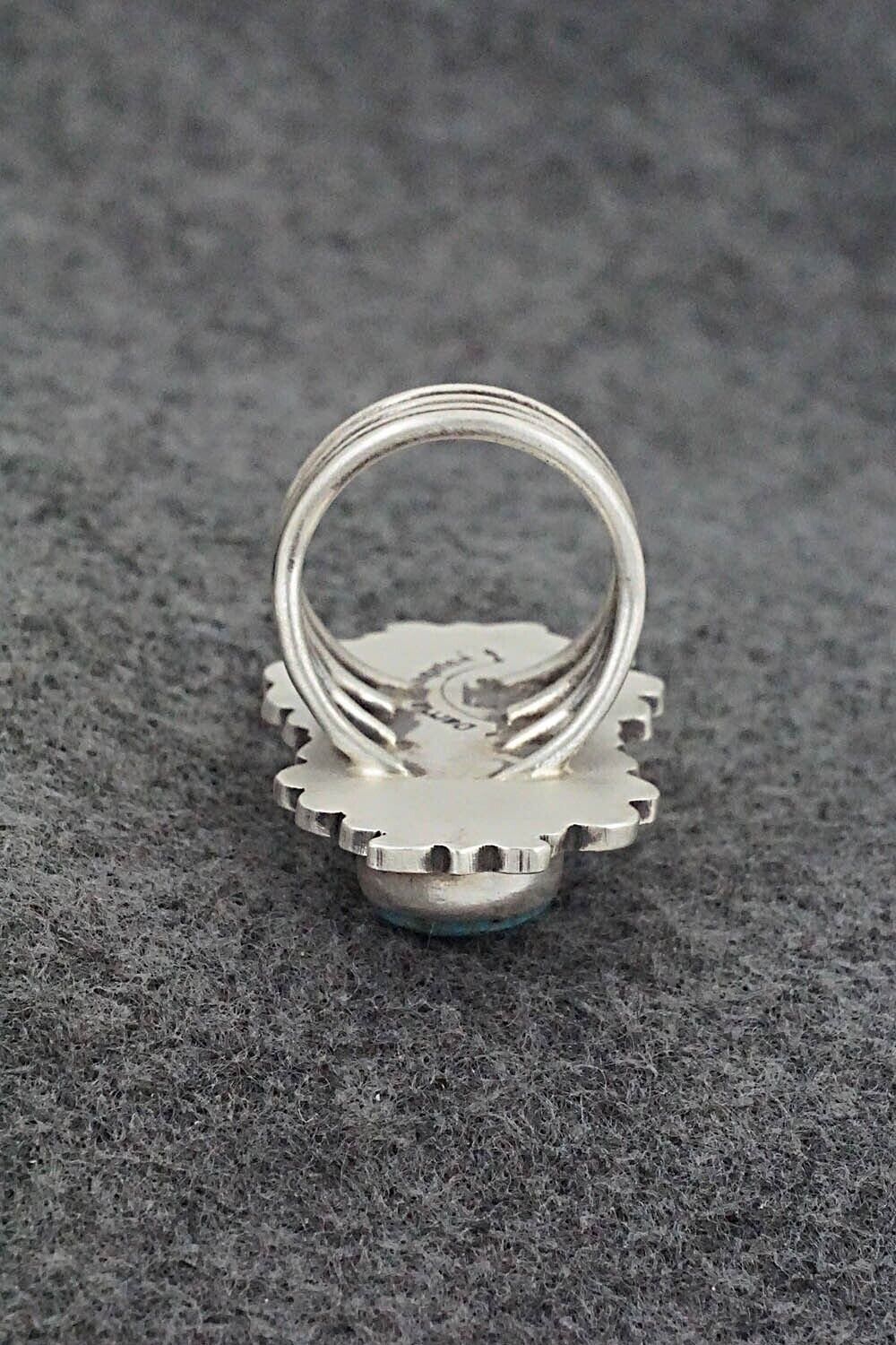 Turquoise & Sterling Silver Ring - Darrin Livingston - Size 7