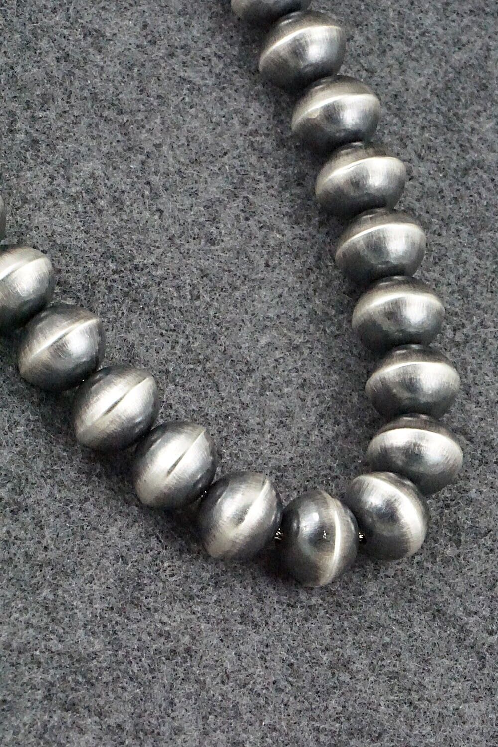Sterling Silver Navajo Pearl Necklace 24" - Presley Haley