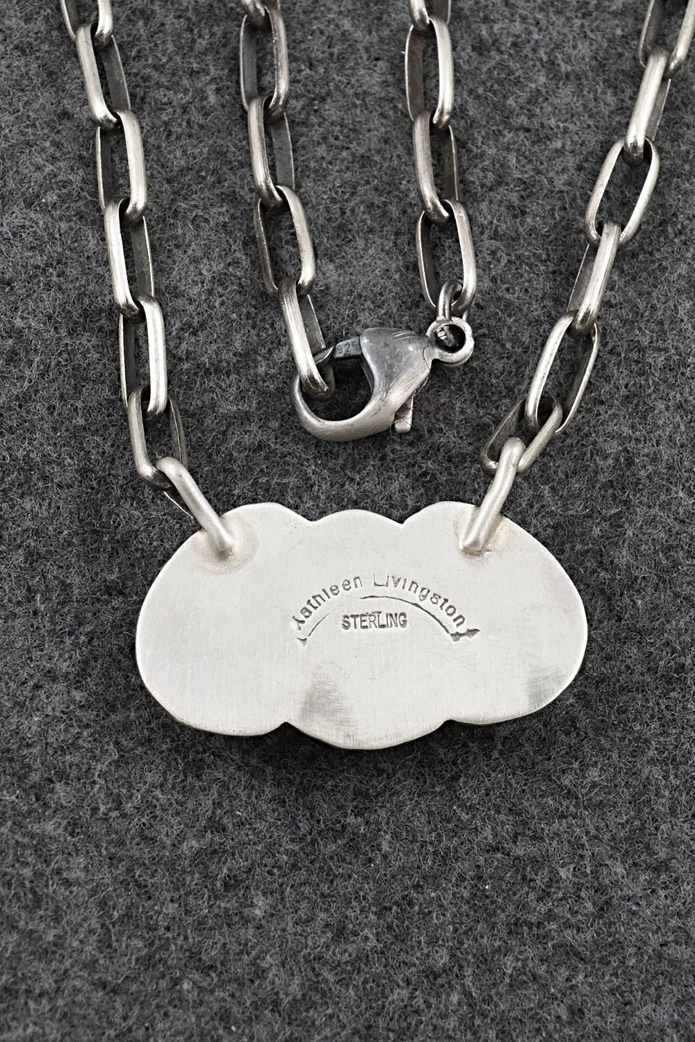 Turquoise & Sterling Silver Necklace - Kathleen Livingston