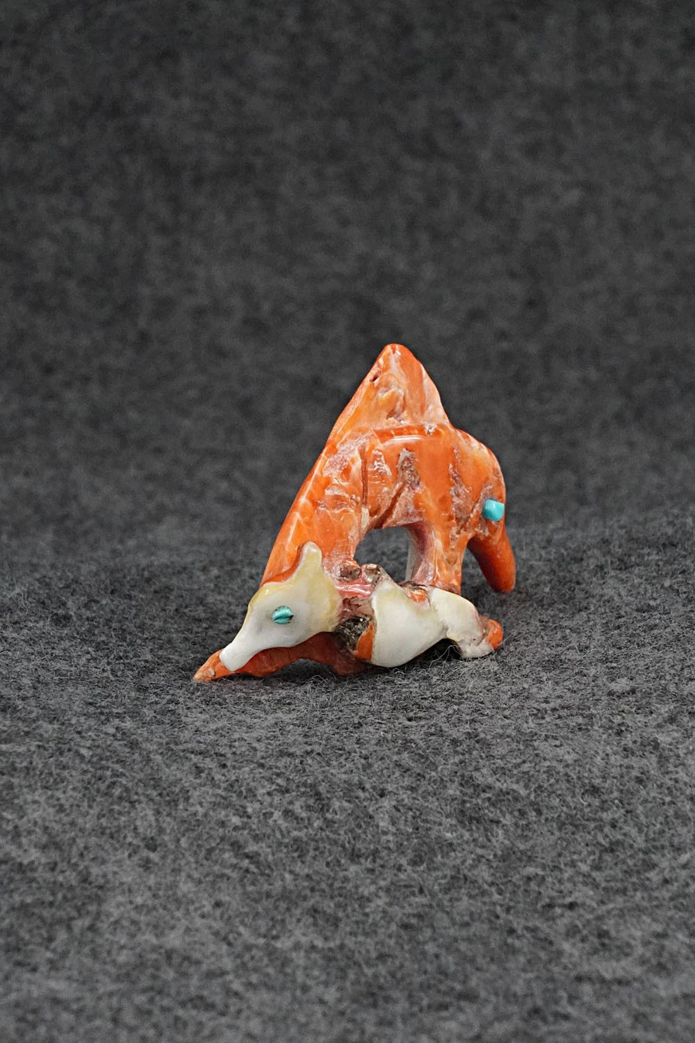 Dolphin Zuni Fetish Carving - Erick Lonjose