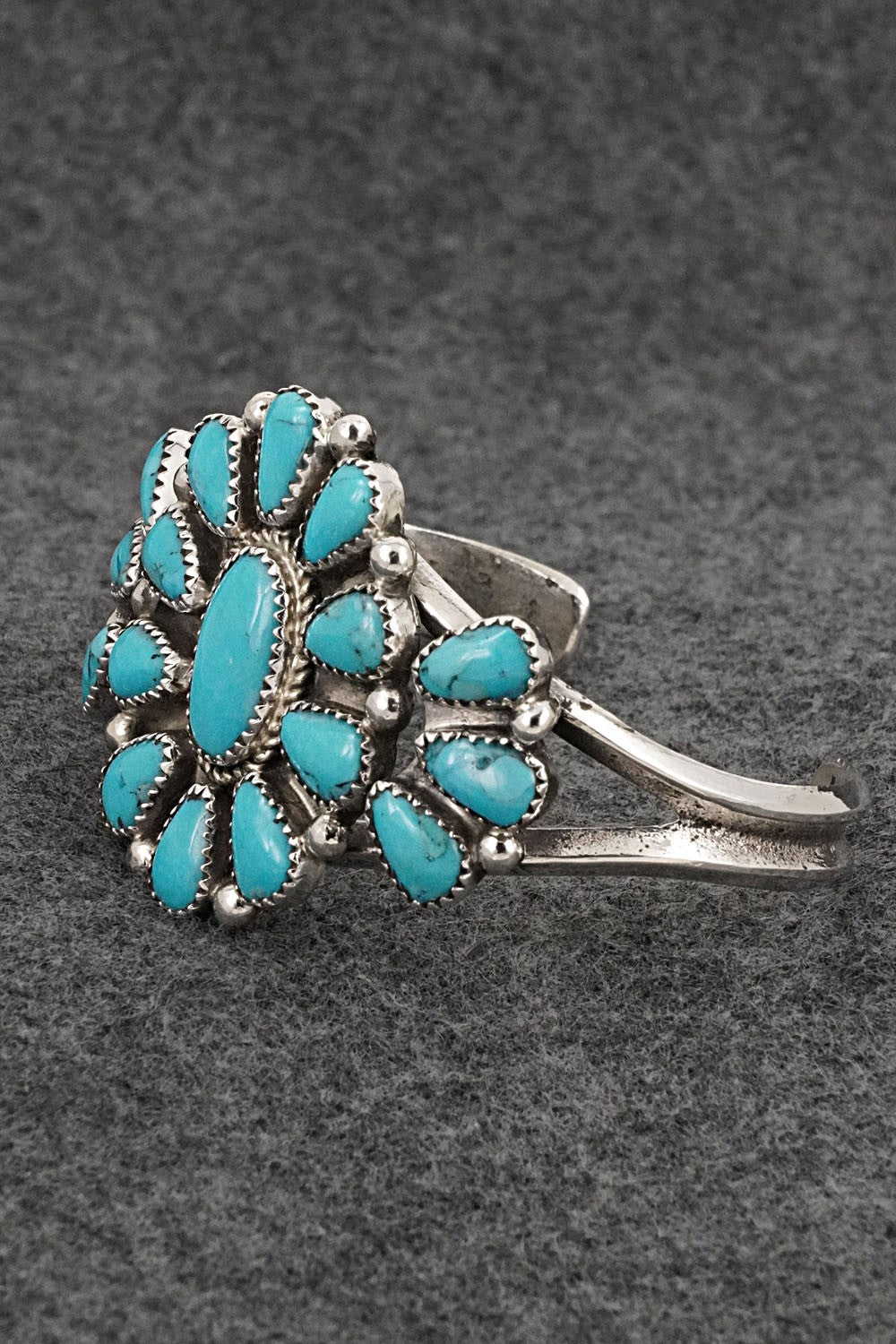 Turquoise & Sterling Silver Bracelet - Evelyn Platero