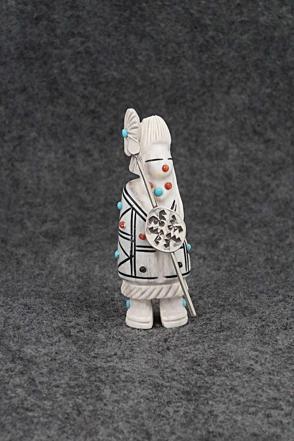 Warrior Zuni Fetish Carving - Claudia Peina