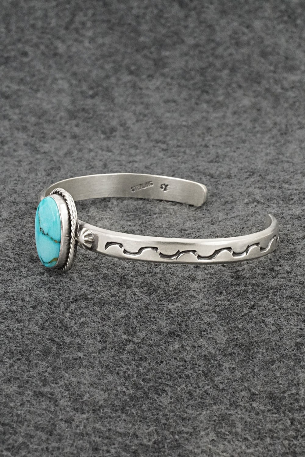 Turquoise & Sterling Silver Bracelet - Samuel Yellowhair