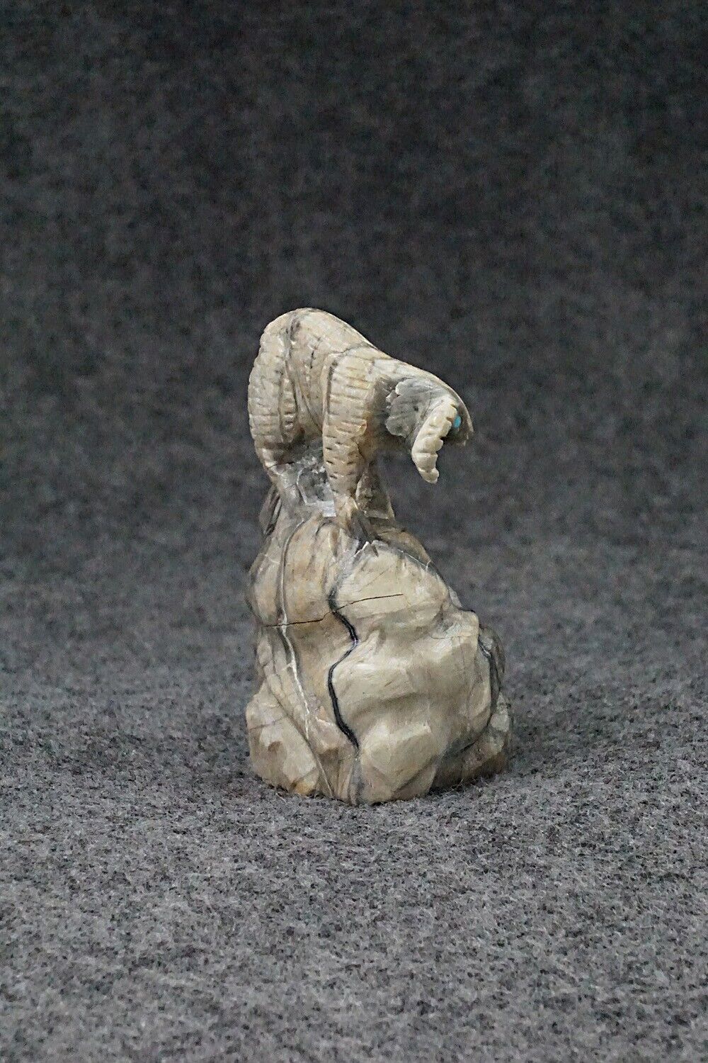 Ram Zuni Fetish Carving - Lance Cheama