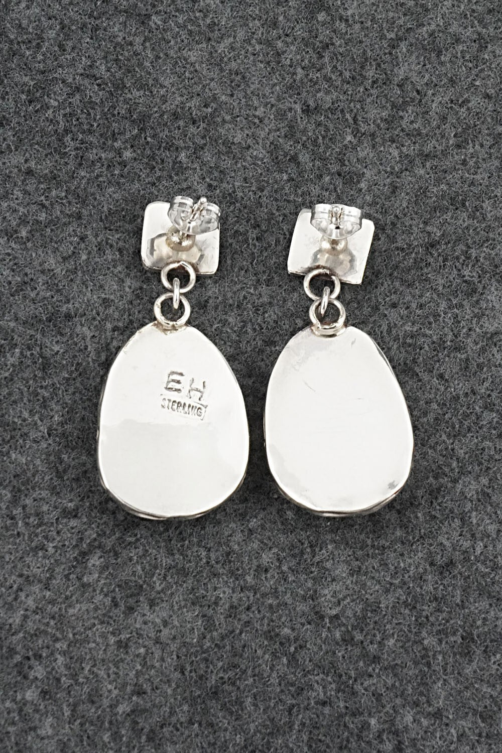 Turquoise & Sterling Silver Earrings - Ernest Hawthorne