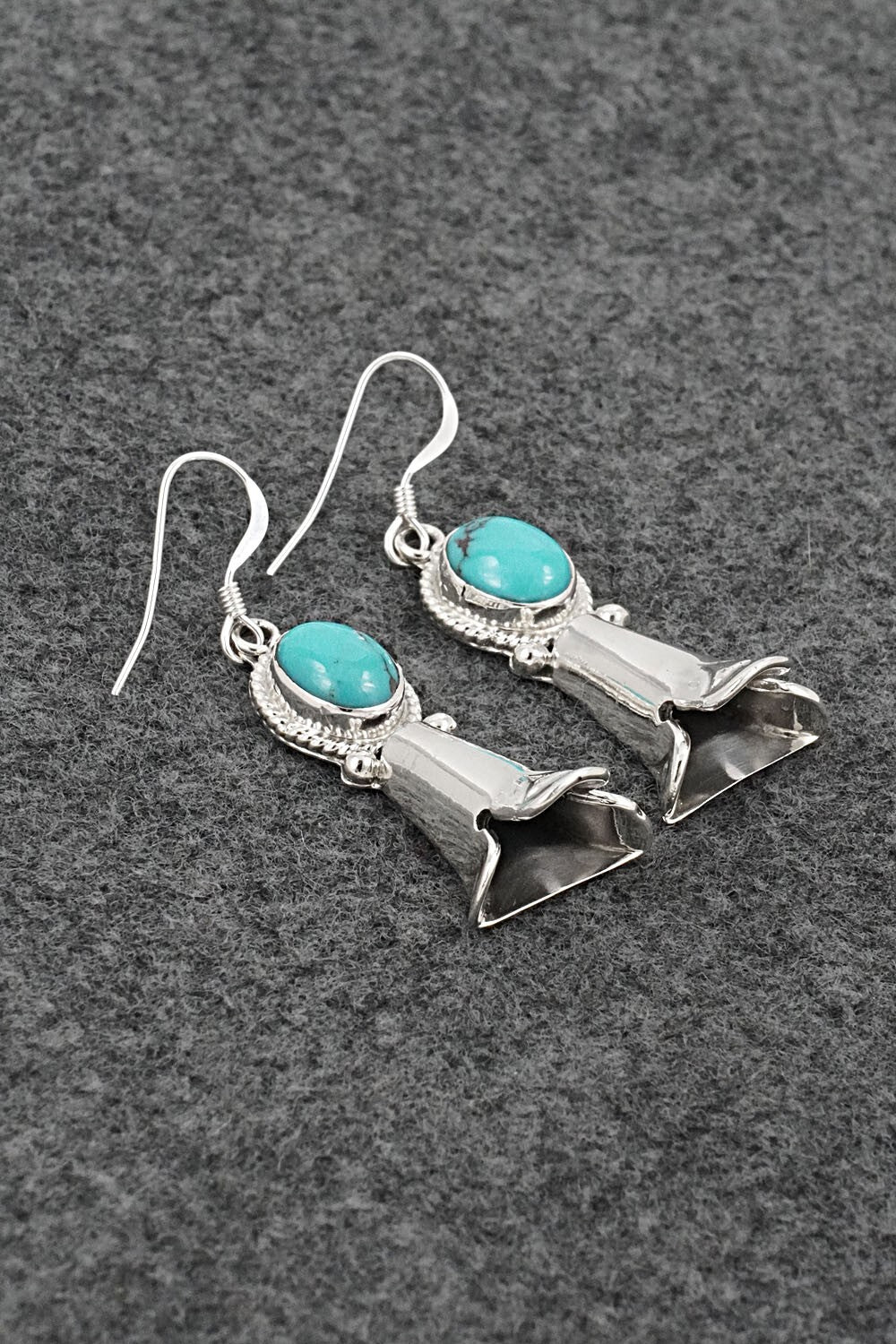 Turquoise & Sterling Silver Earrings - Sharon McCarthy