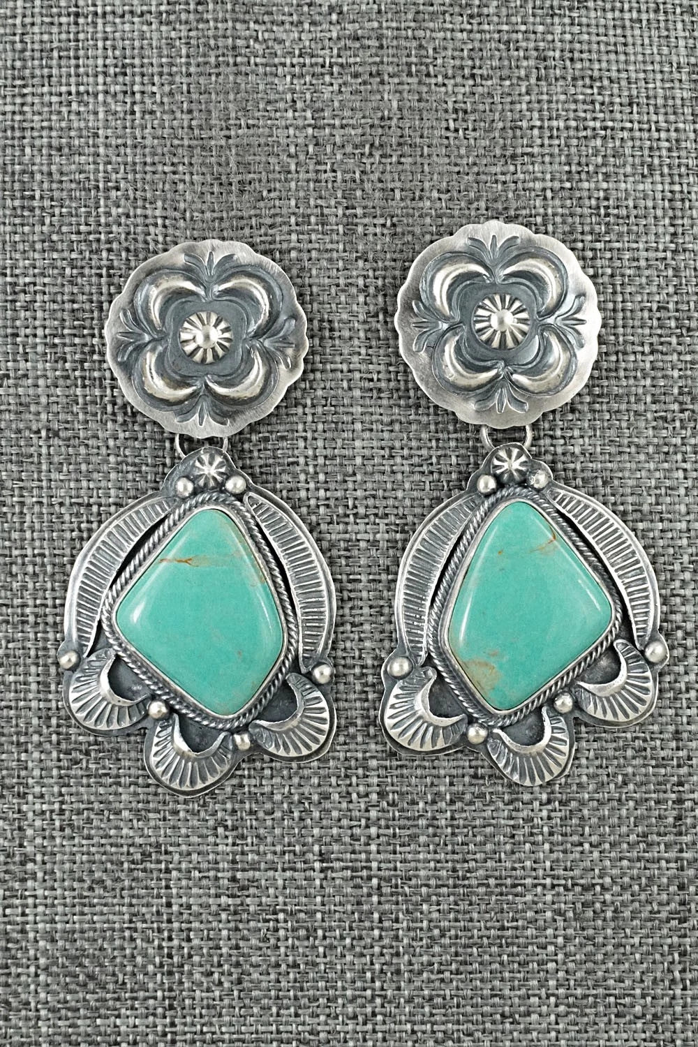 Turquoise & Sterling Silver Earrings - Randy Boyd