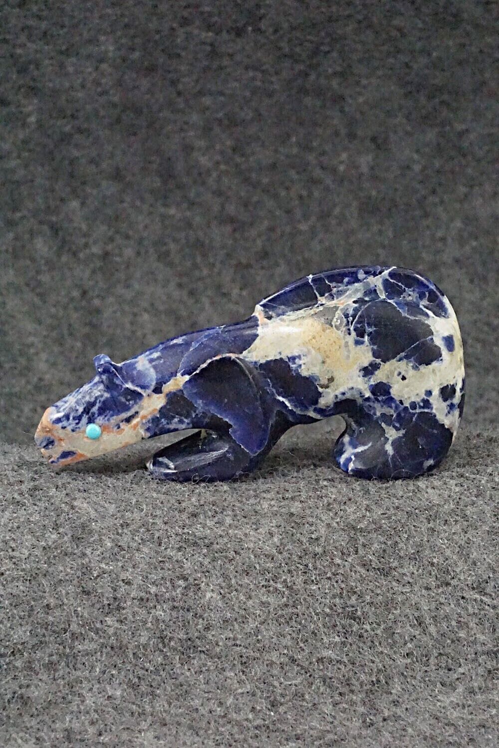 Mountain Lion Zuni Fetish Carving - Ronnie Lunasee