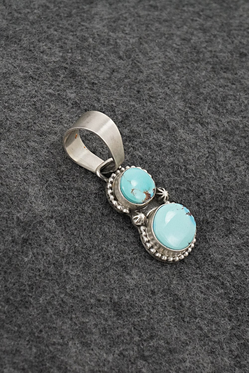 Turquoise & Sterling Silver Pendant - Bobby Johnson
