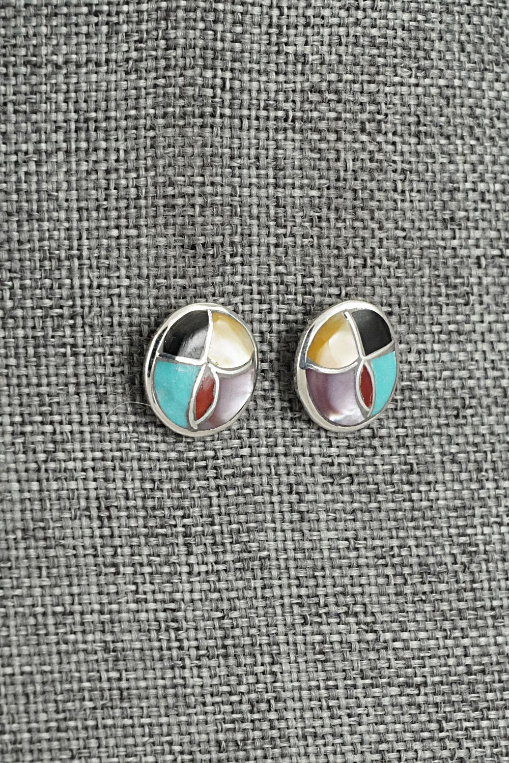Multi-Stone & Sterling Silver Earrings - Orena Leekya