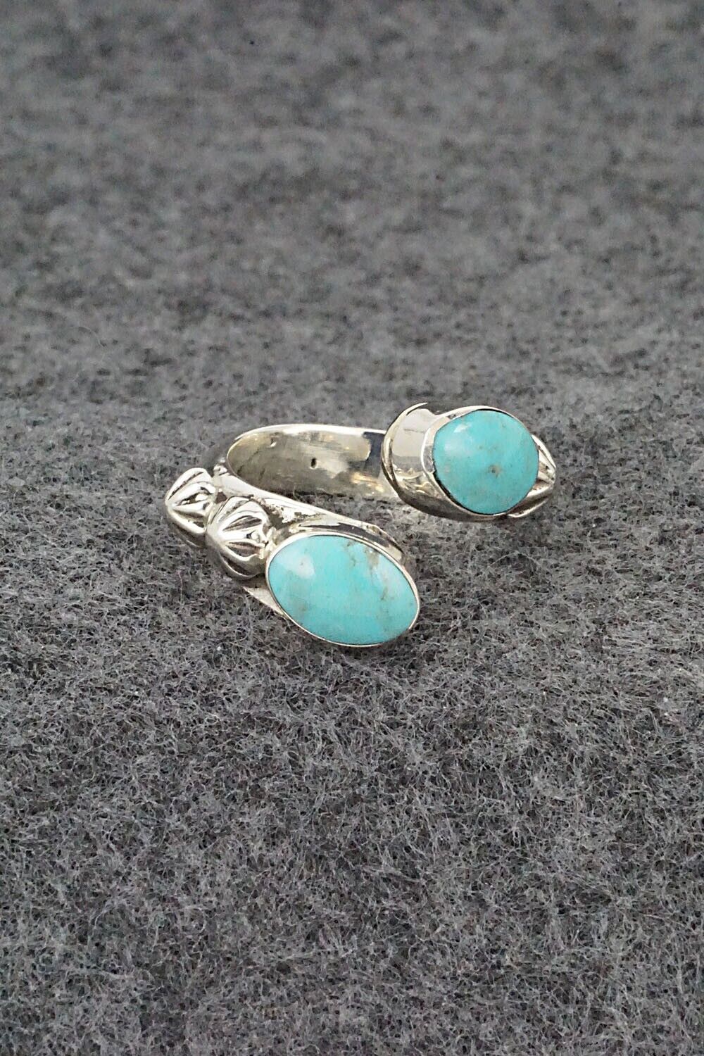 Turquoise & Sterling Silver Ring - Freda Martinez - Size 4.75