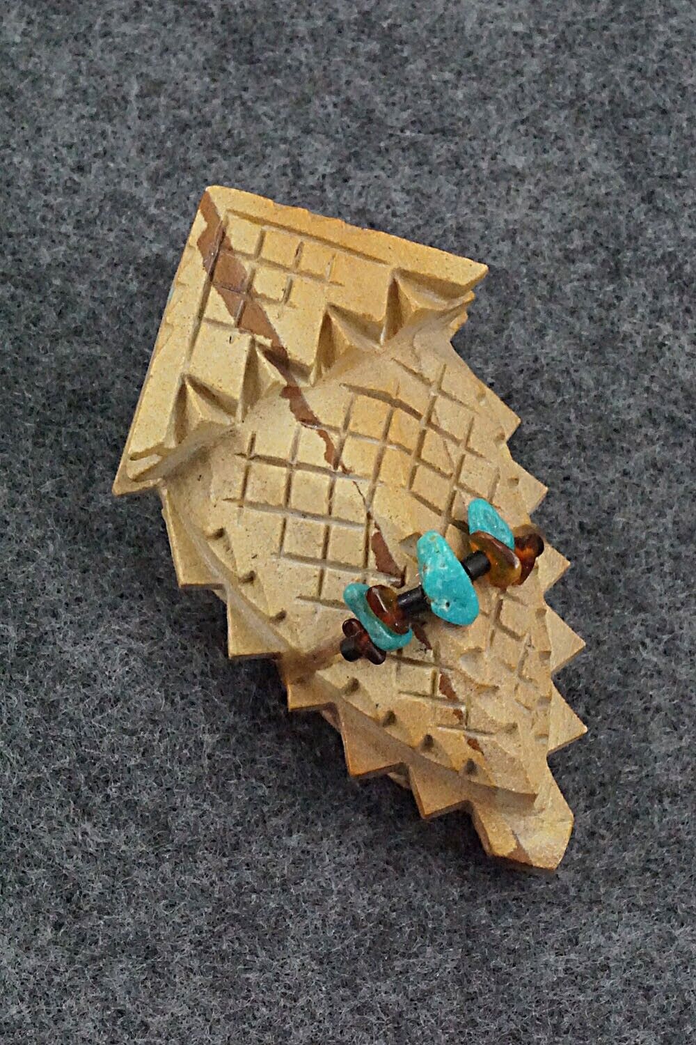 Horned Toad Zuni Fetish Carving - Douglas Martza