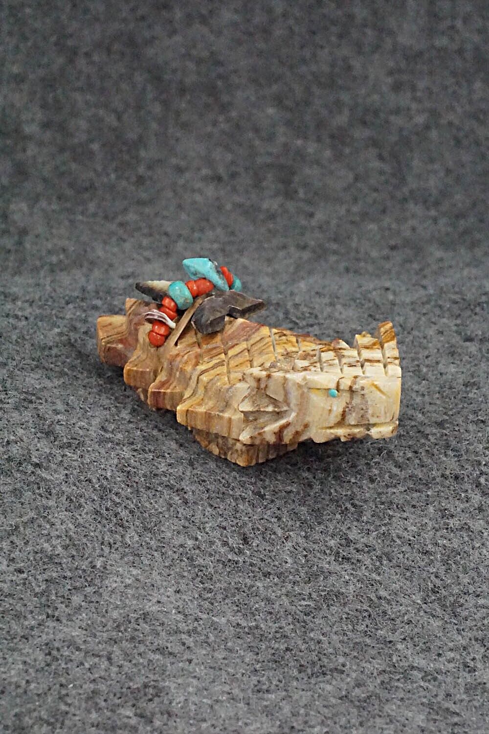 Horned Toad Zuni Fetish Carving - Douglas Martza