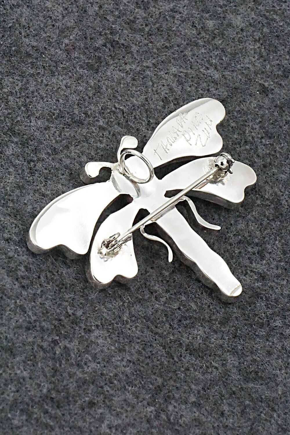 Multi-Stone and Sterling Silver Pendant/Pin - Tamera Pinto