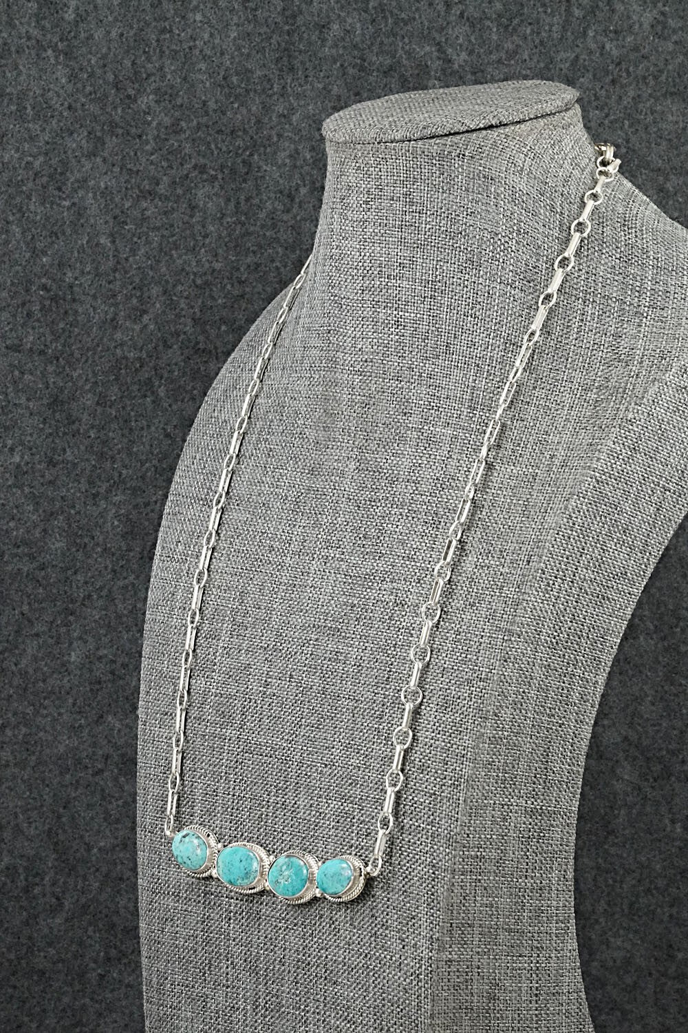 Turquoise & Sterling Silver Necklace - Rena Begay