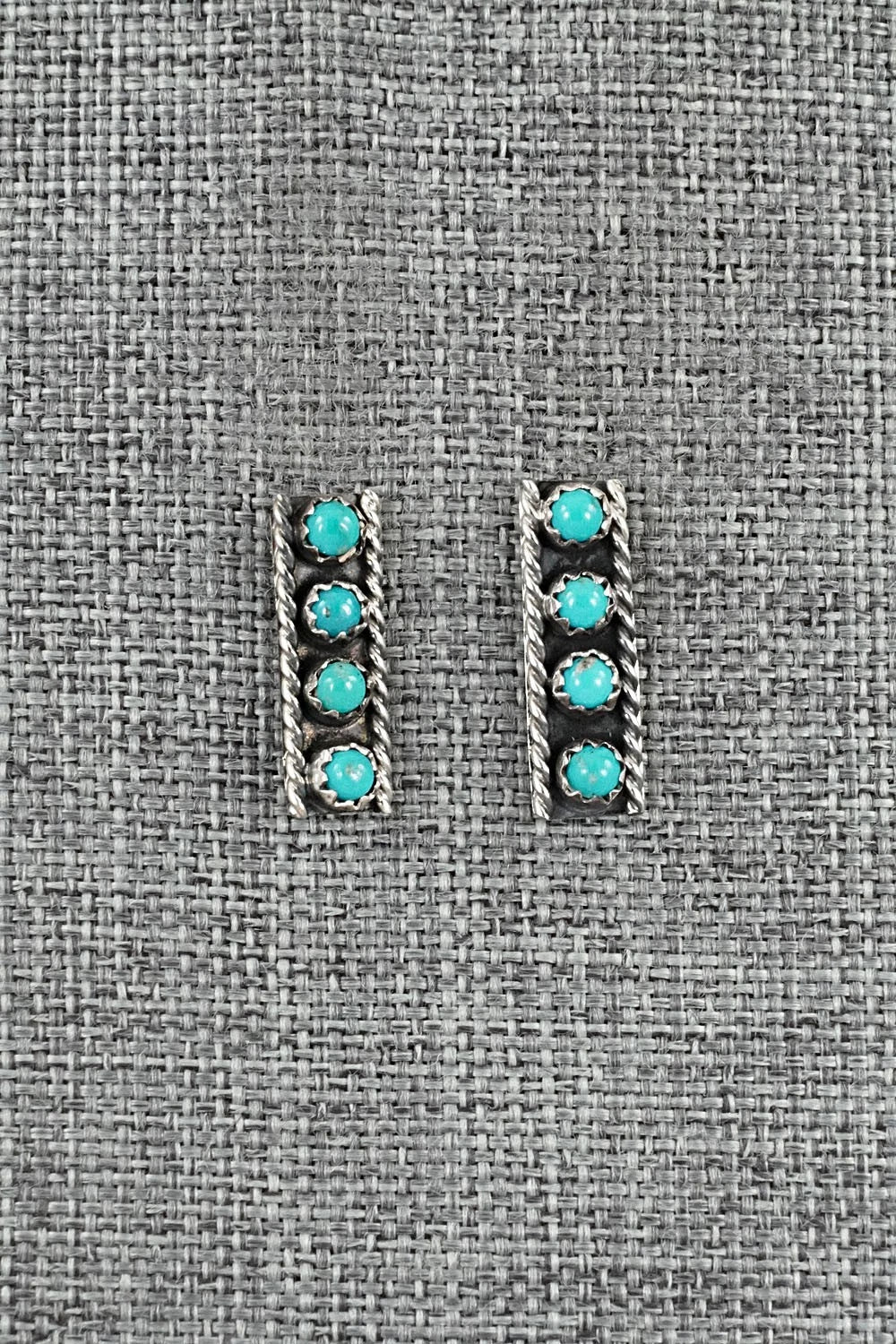 Turquoise & Sterling Silver Earrings - Dominic Duboise