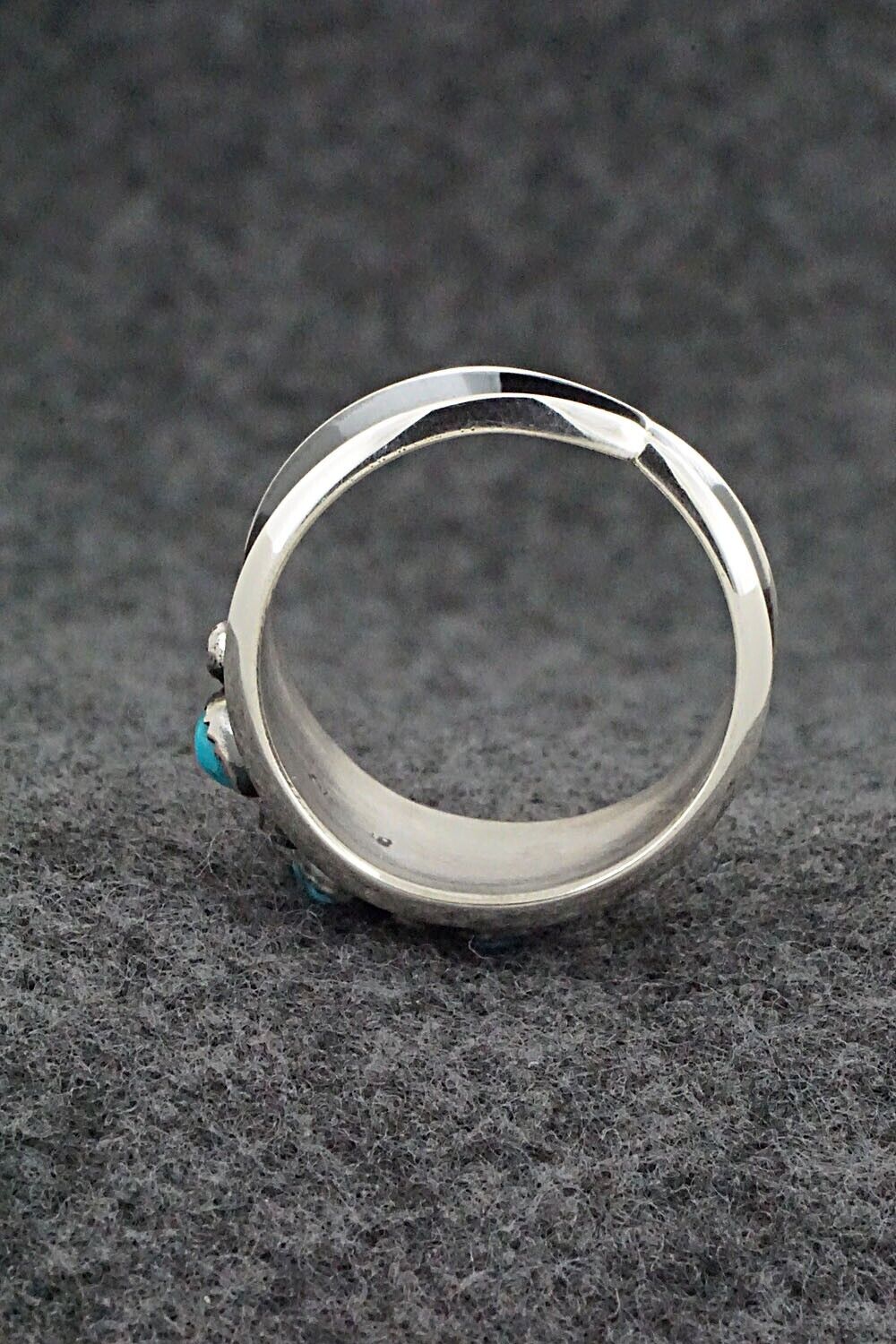 Turquoise & Sterling Silver Ring - Paul Largo - Size 12.5