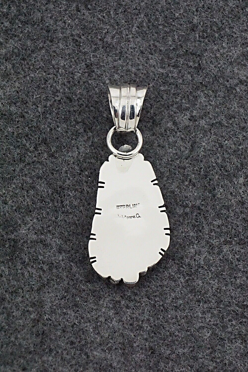 Turquoise & Sterling Silver Pendant - James Manygoats