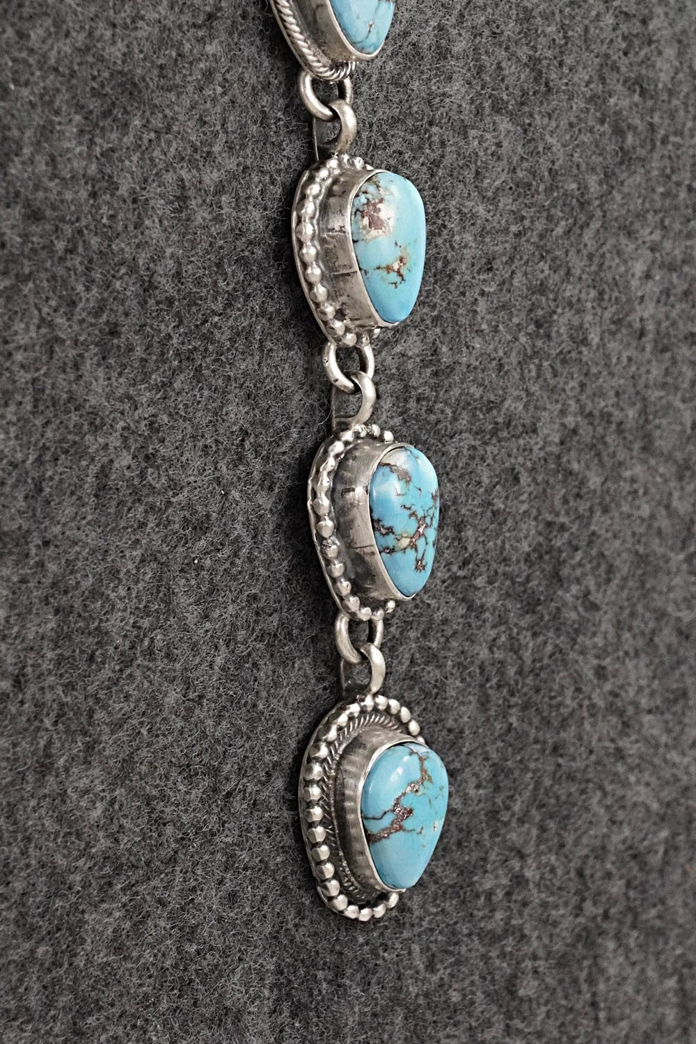 Turquoise & Sterling Silver Necklace - Bobby Johnson
