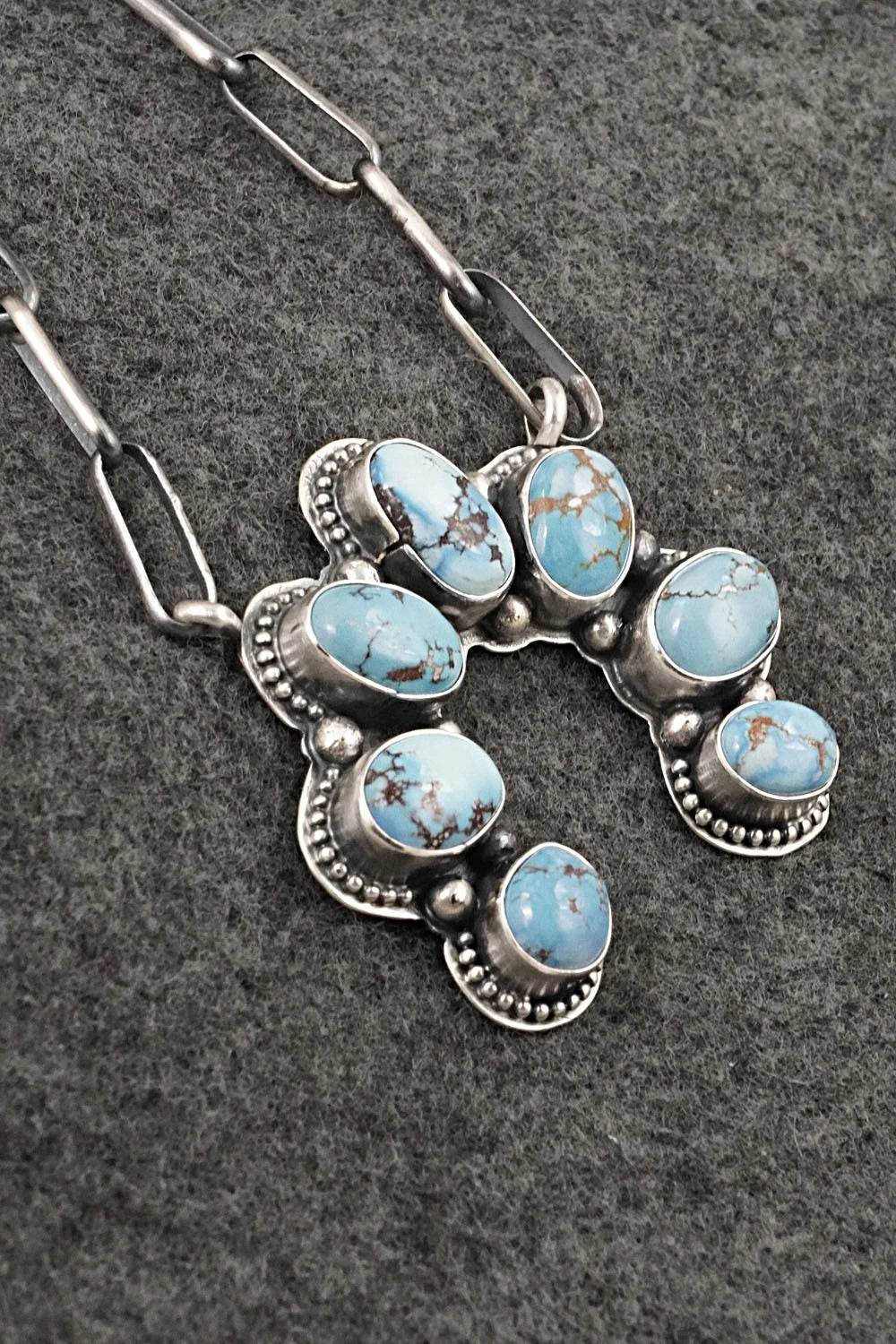 Turquoise & Sterling Silver Necklace - Darrin Livingston